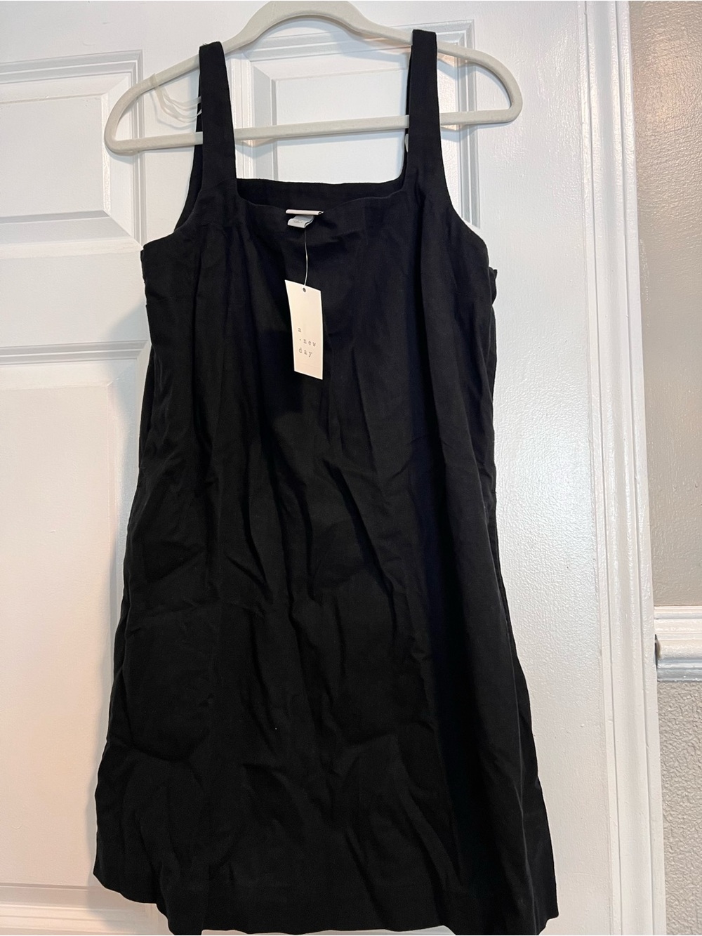Target Black Sleeveless Square-Neck Mini Dress